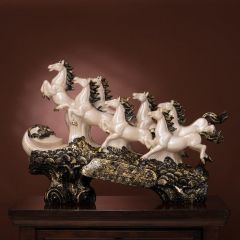The Majestic Eight Horses (3.5 Feet Size)