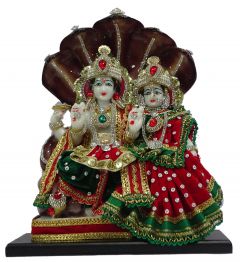 Paras Magic Vishnu Lakshmi Idol (9X4.X12.5 inch)