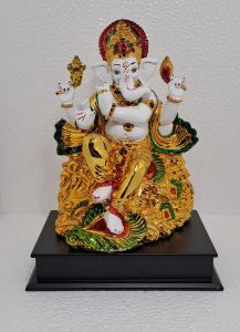 Paras Magic Gold Plated Ganesh ji (9X6.5X12 INCH)