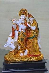 Paras Magic Gold Plated Radha Krishna ji (9.5X5.5X12 inch)