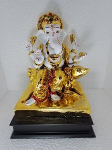 Paras Magic Gold Plated Ganesh ji (9X7.5X12.5 INCH)